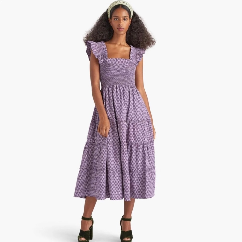 Hill House Ellie Nap Dress Floral Jacquard size small